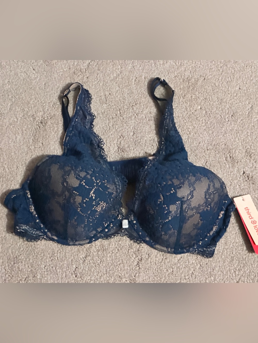 ThirdLove Deep Blue Lace Underwire Bra